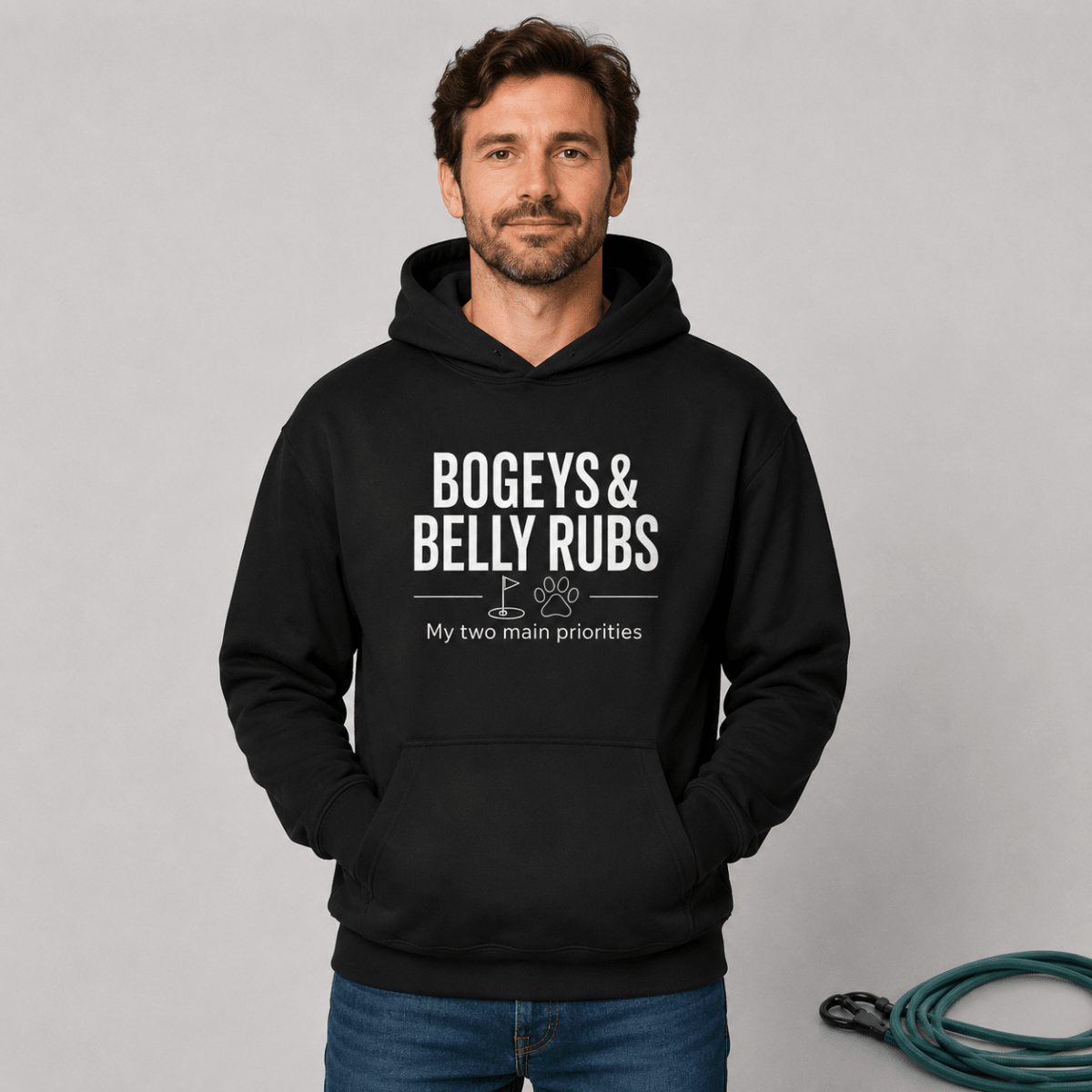 Bogeys and Belly Rubs Pet and Owner Hoodie Set - FluffnCoblackxsS