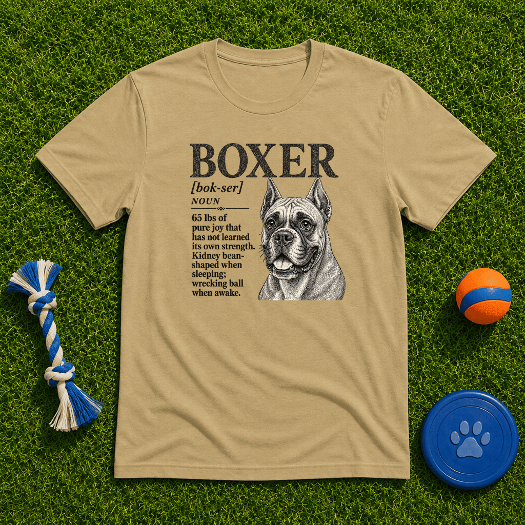 Boxer Pawtionary T Shirt - FluffnConavyxs
