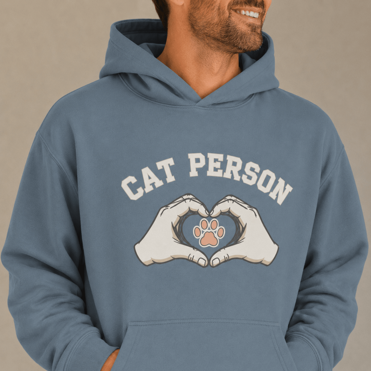 Cat Person Human Hoodie - FluffnCoBlue Magicxscats