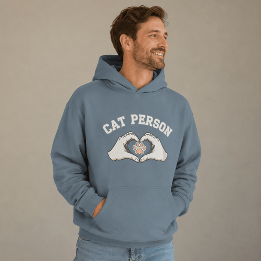 Cat Person Human Hoodie - FluffnCoBlue Magicxscats