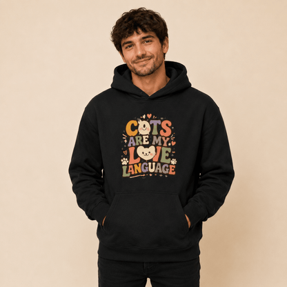 Cats are my Love Language Pet and Owner Hoodie Set - FluffnCoSandstonexsS