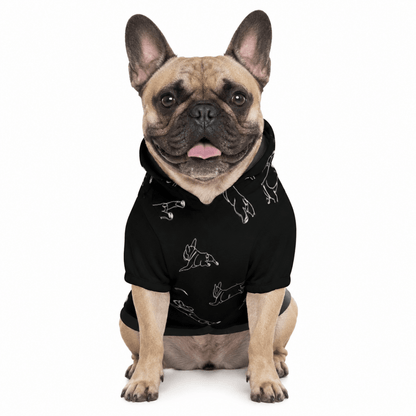 Coffee & Sploot French Bulldog Pet Hoodie - FluffnCoolivexsS