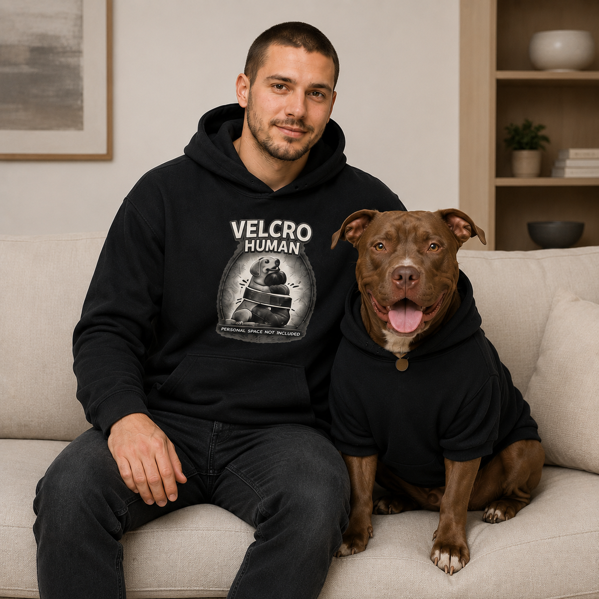 Velcro Human Owner Hoodie