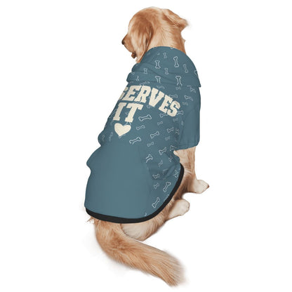 Deserves It Matching Pet Hoodie - FluffnCoBlueS