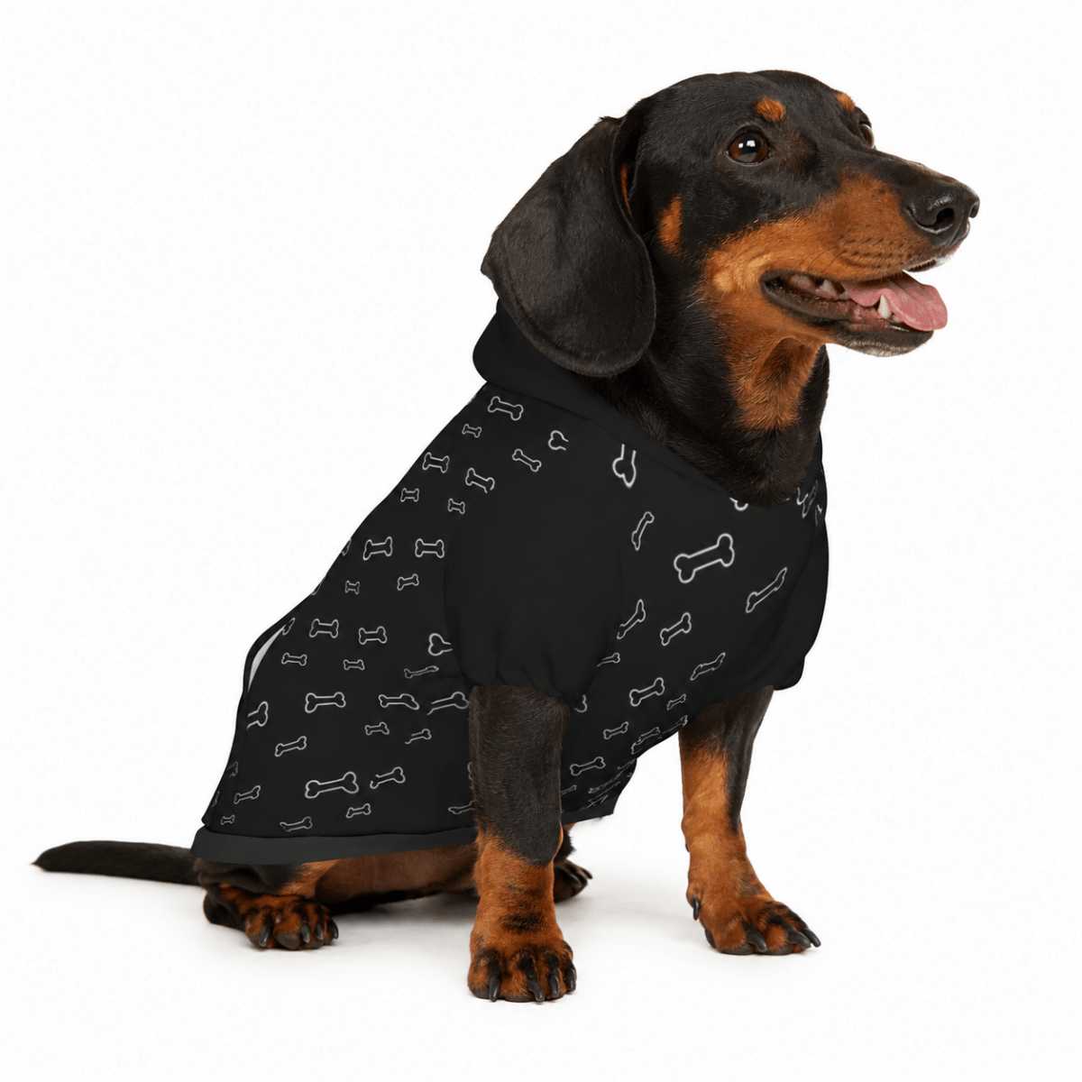 Dog Bone Pattern Pet Hoodie - FluffnCoS