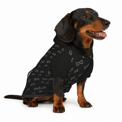 Dog Bone Pattern Pet Hoodie - FluffnCoS