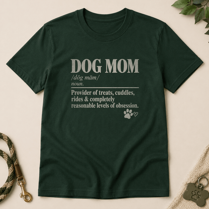 Dog Mom Pawtionary T Shirt - FluffnCoblackxst shirt