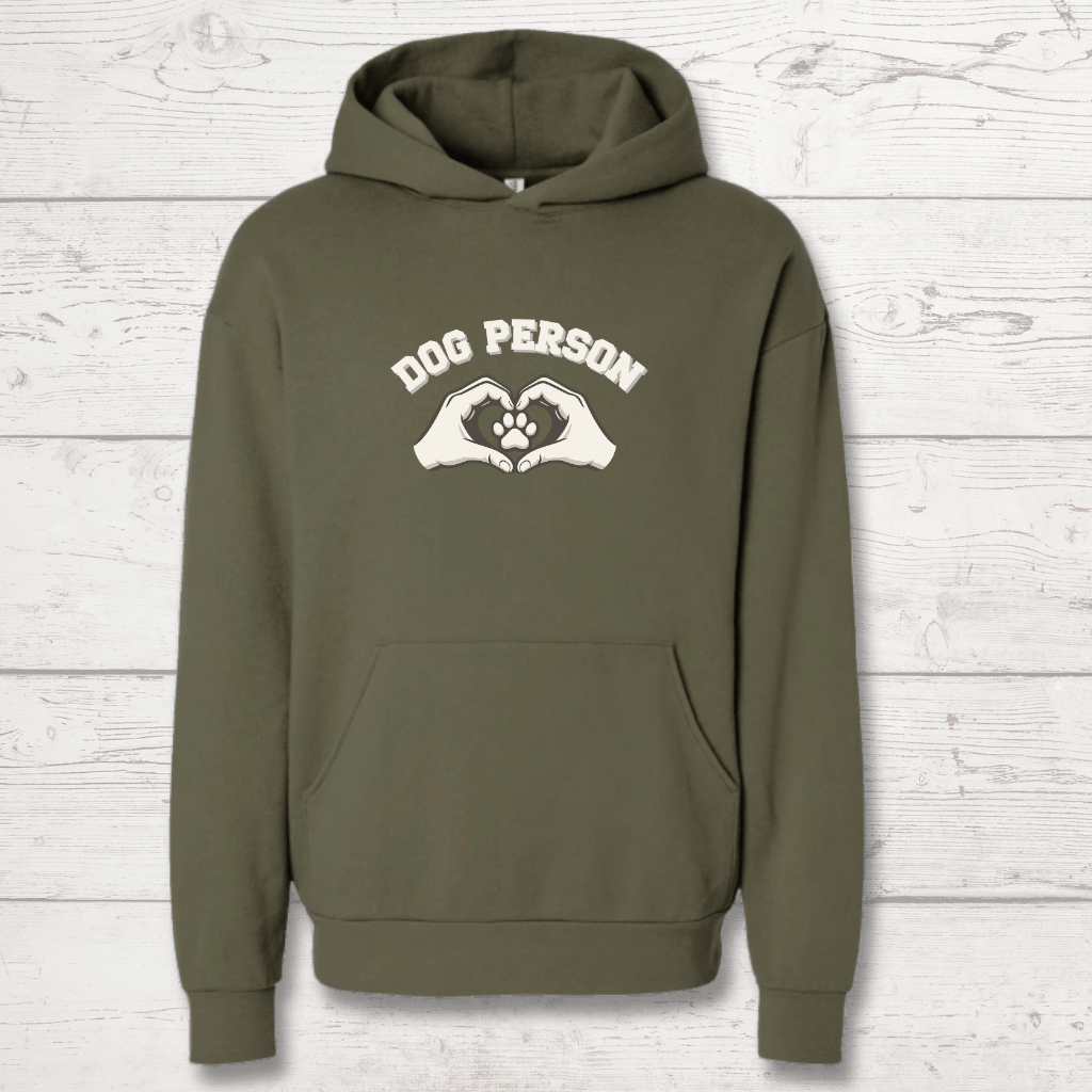 Dog Person Human Hoodie - FluffnCoPigment Blackxs