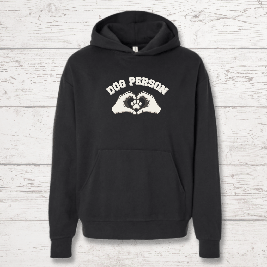 Dog Person Human Hoodie - FluffnCoPigment Blackxs