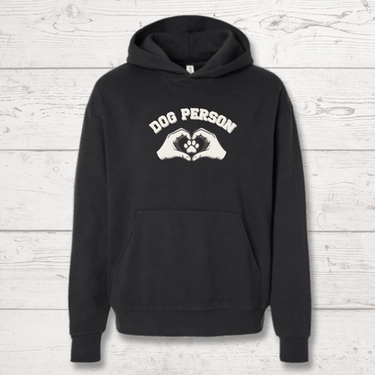 Dog Person Human Hoodie - FluffnCoPigment Blackxs