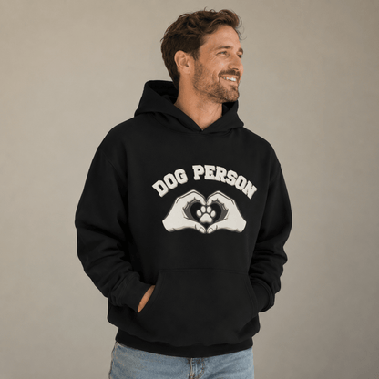 Dog Person Human Hoodie - FluffnCoPigment Blackxs