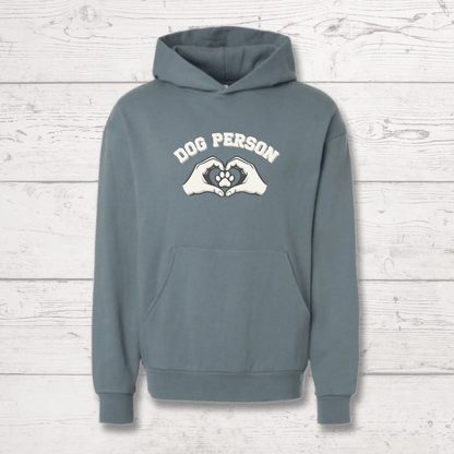 Dog Person Human Hoodie - FluffnCoPigment Blackxs
