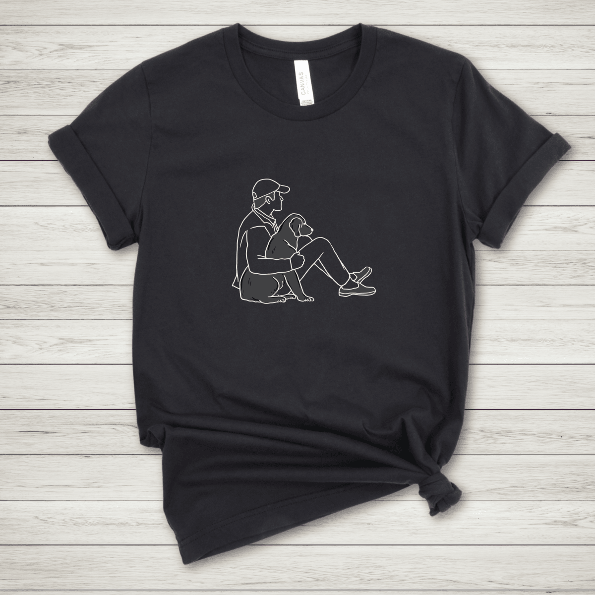 Dog Sit Shadow T Shirt - FluffnConavyxs