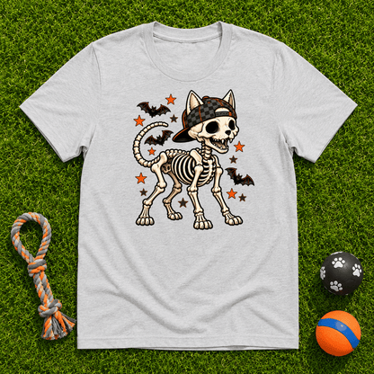 Dog Skeleton Halloween T Shirt - FluffnCoblackxs