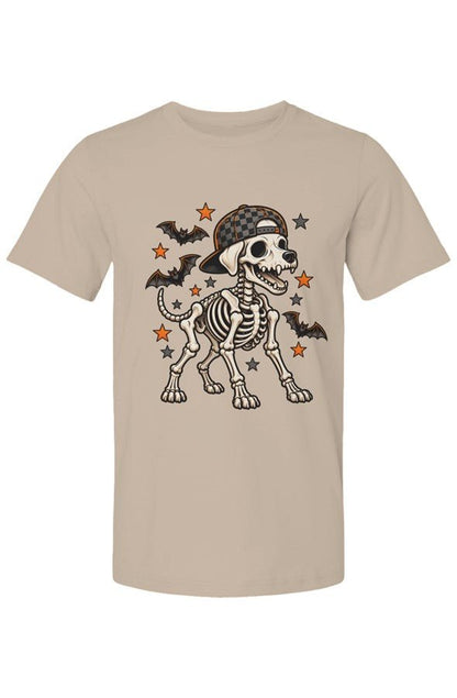 Dog Skeleton Halloween T Shirt - FluffnCoTanxs