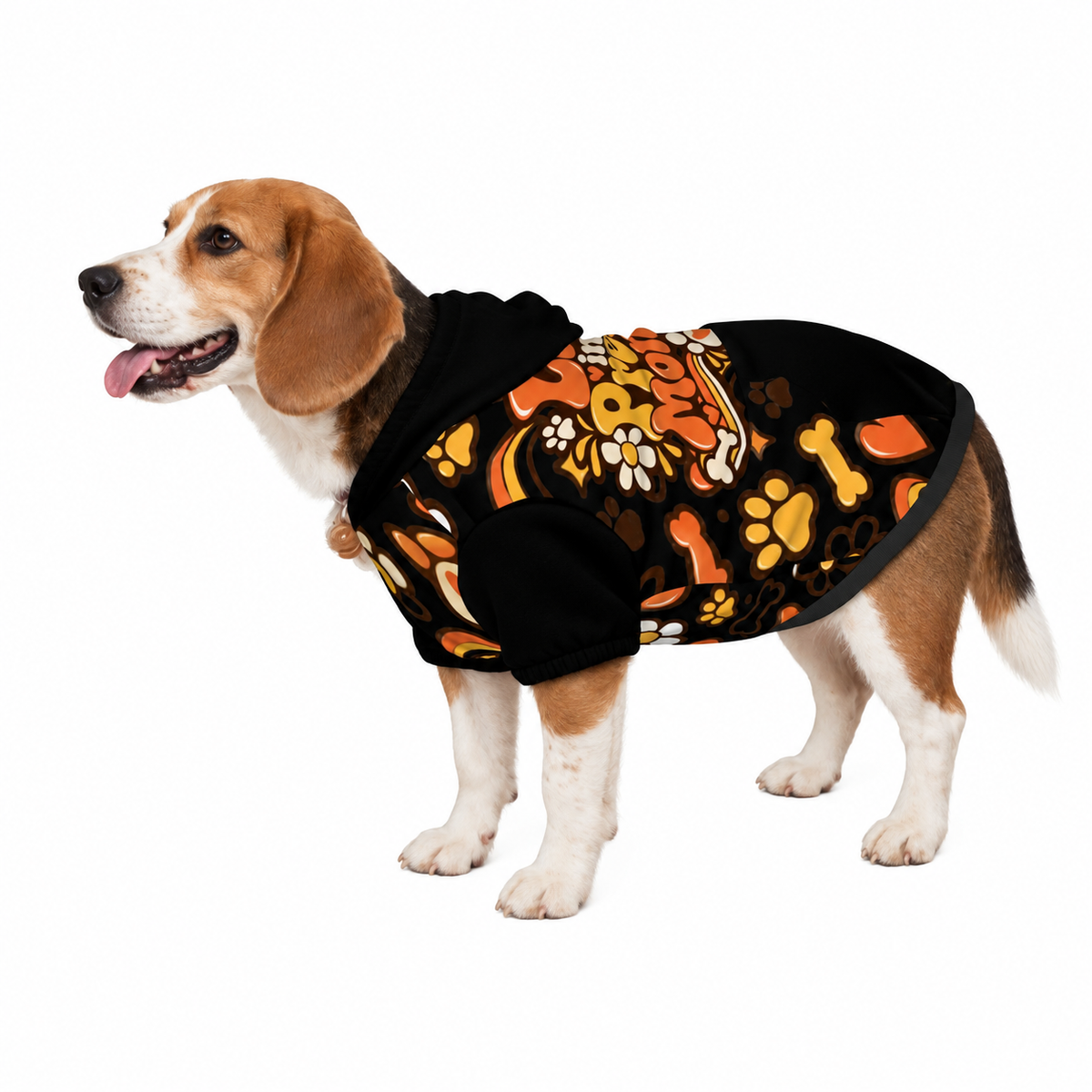 Living in the present moment Pet Hoodie