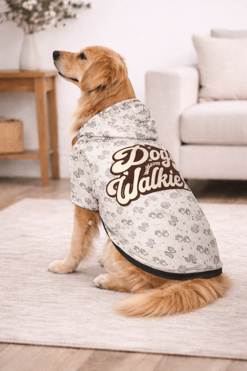 Mama Needs Coffee & Dog Need Walkie Pet and Human Hoodie Set - FluffnCoblackxsSmatchingset