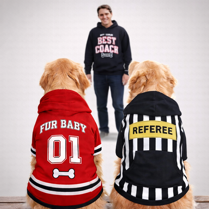 Best Coach Human and Pet Player Hoodie Set