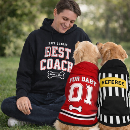 Best Coach Human and Pet Player Hoodie Set