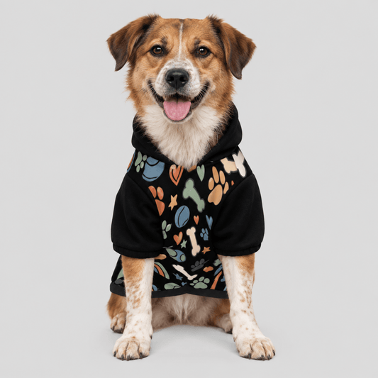 Emotional Support Animal Pet Hoodie - FluffnCoBlackS