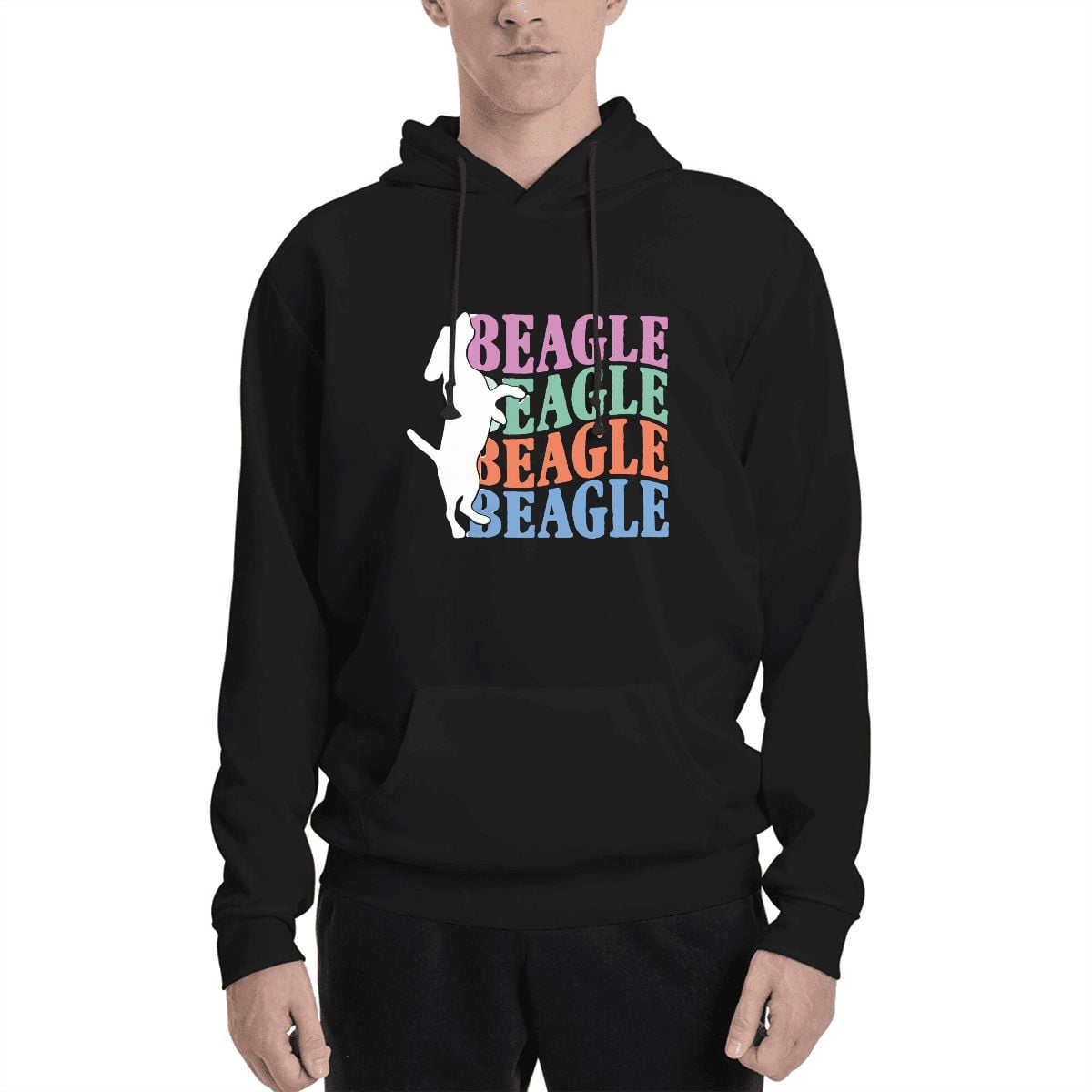 Human wearing Beagle Lovers Pet and Owner Set Front View
