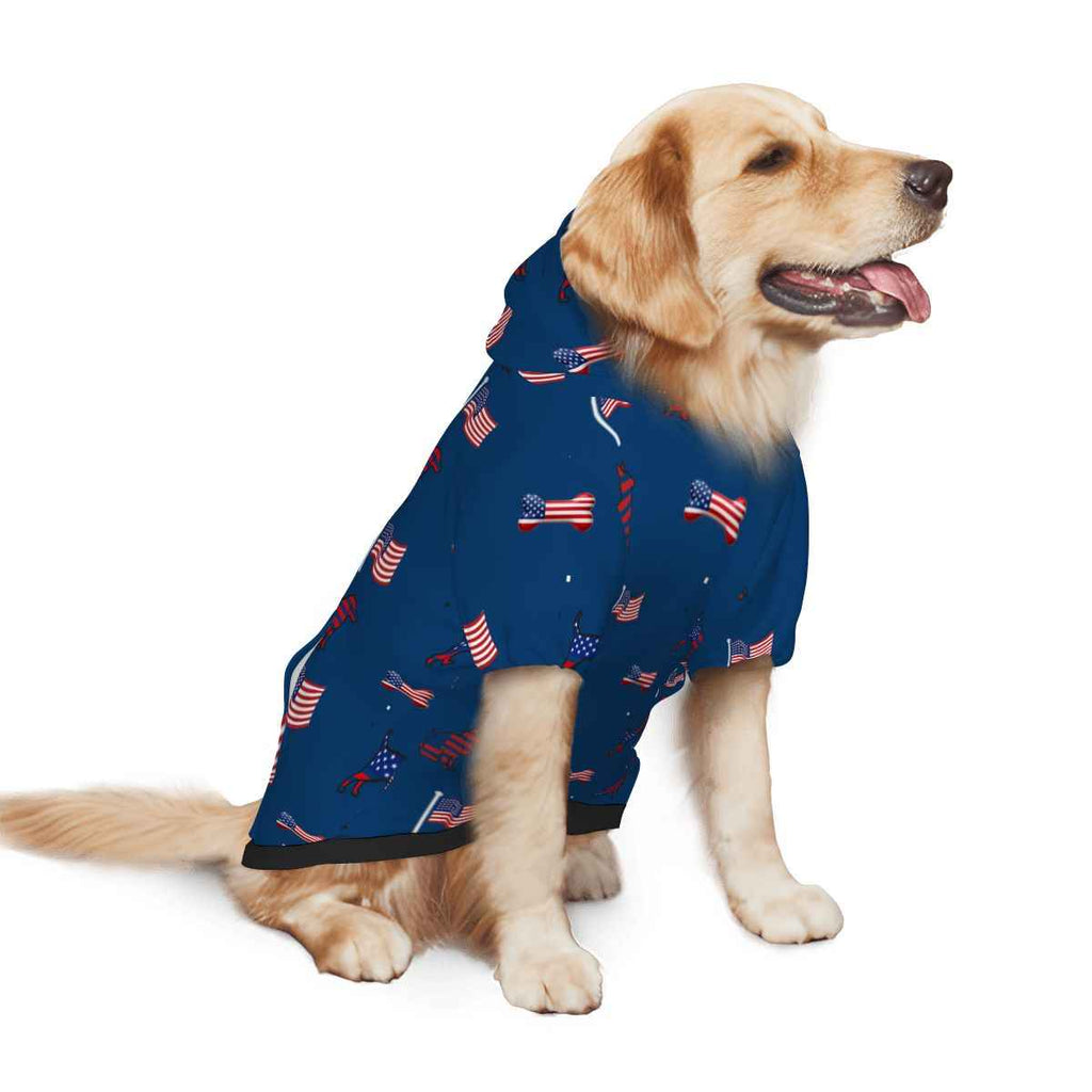 US Themed Matching Hoodies for Pet and Owner Set