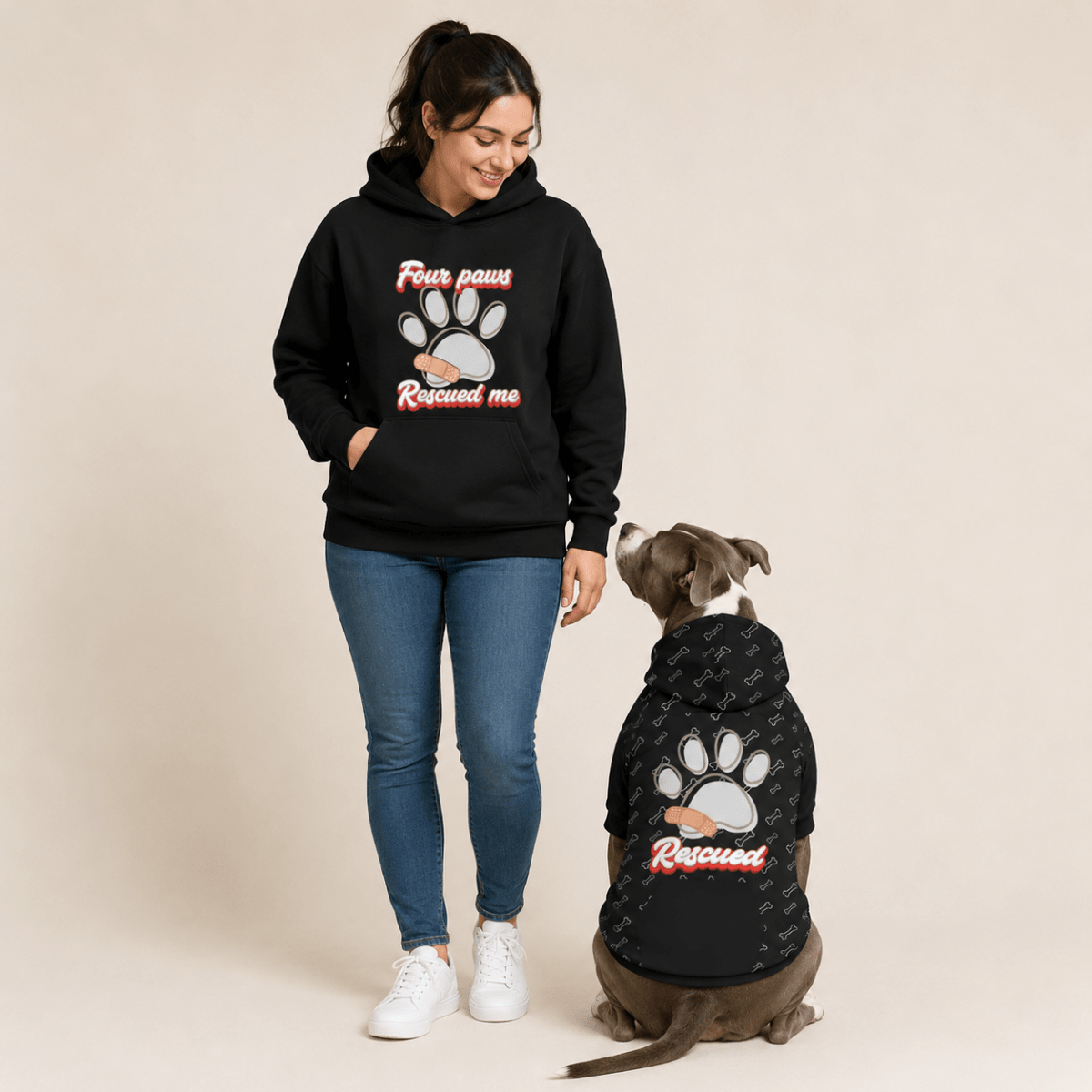 Four Paws Rescued Me Pet and Owner Set - FluffnCoblackxsS