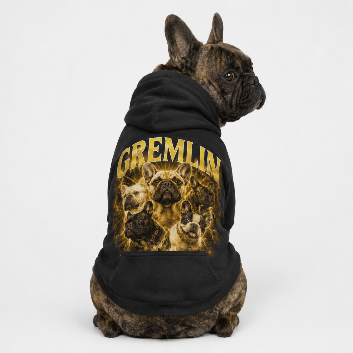 Frenchie Gremlin Pet Hoodie - FluffnCoS