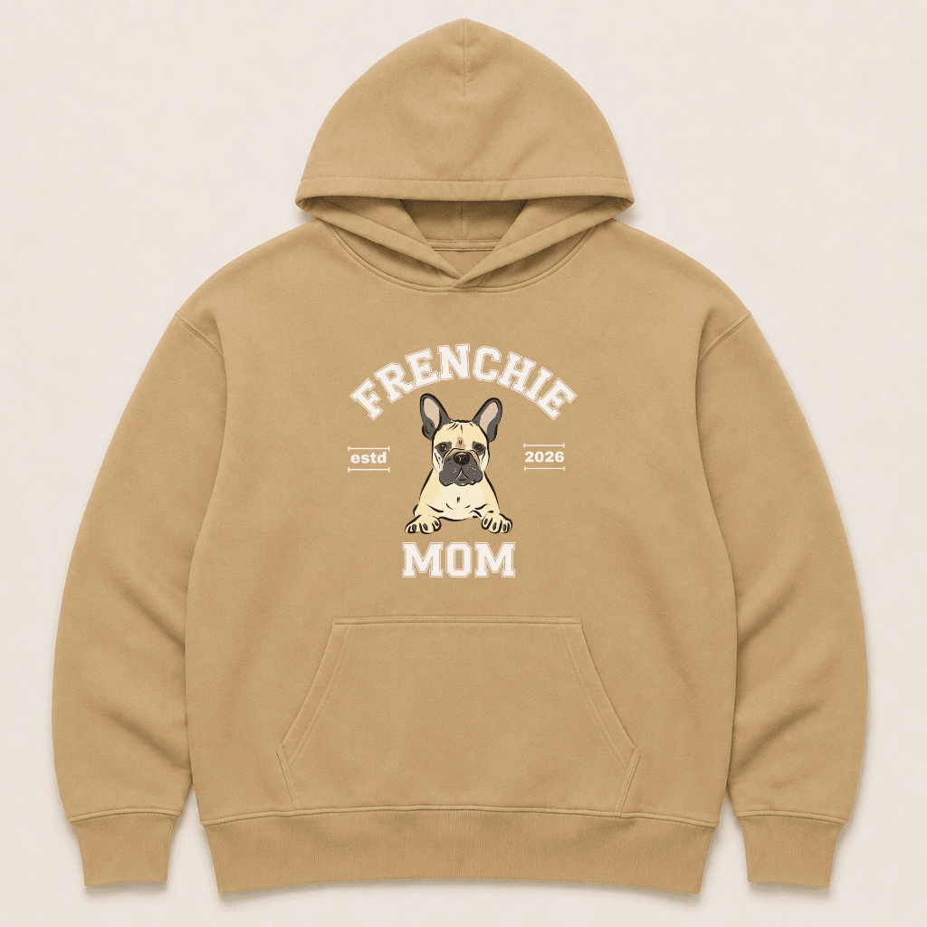 Frenchie Mom Human Hoodie - FluffnCoBlackxshuman only