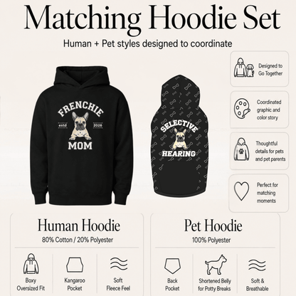 Frenchie Mom Pet and Owner Matching Set - FluffnCoSandstonexsS