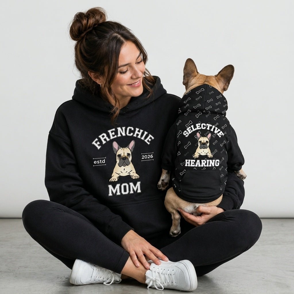 Frenchie Mom Pet and Owner Matching Set - FluffnCoSandstonexsS