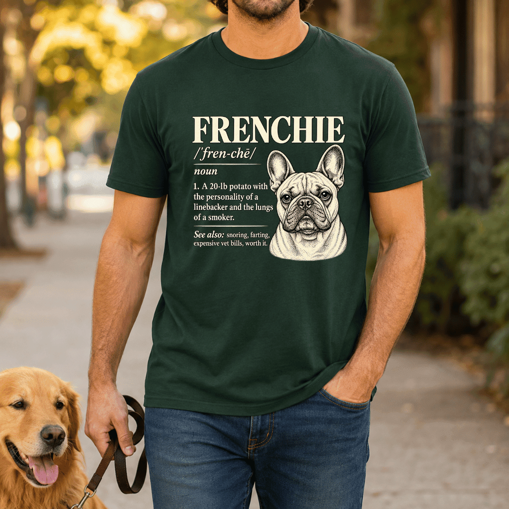 Frenchie Pawtionary T Shirt - FluffnCoblackxs