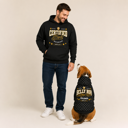 Certified Best Belly Rub Provider Matching Pet & Owner Set