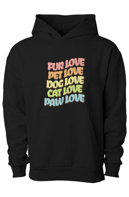 Fur Love Matching Pet & Owner Hoodie Set - FluffnCoblackxsSmatchingset