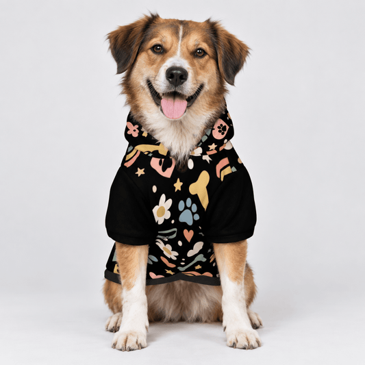 Here for the Hugs Pet Hoodie - FluffnCoBlackS