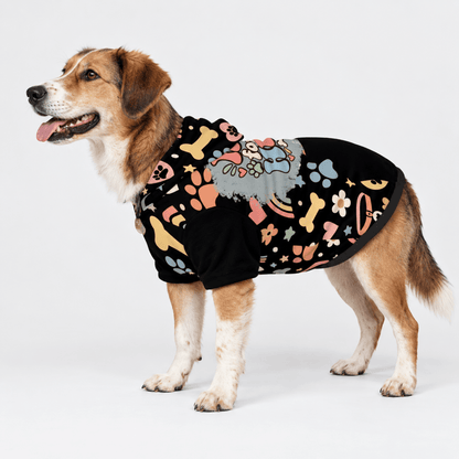 Here for the Hugs Pet Hoodie - FluffnCoBlackS