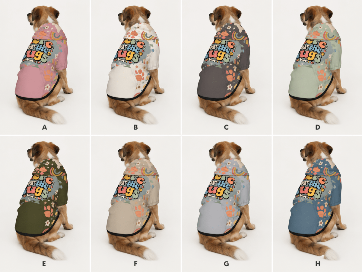 Here for the Hugs Pet Hoodie - FluffnCoBlackS
