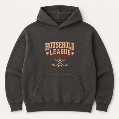 Household Hockey League Human Hoodie - FluffnCoPigment Blackxshuman only