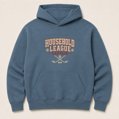 Household Hockey League Human Hoodie - FluffnCoPigment Blackxshuman only