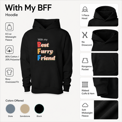 With my BFF Pet and Owner Hoodie Set