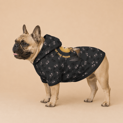 I live with a Snort-Wolf Human Hoodie - FluffnCoBlackxsfrench bulldoghuman only