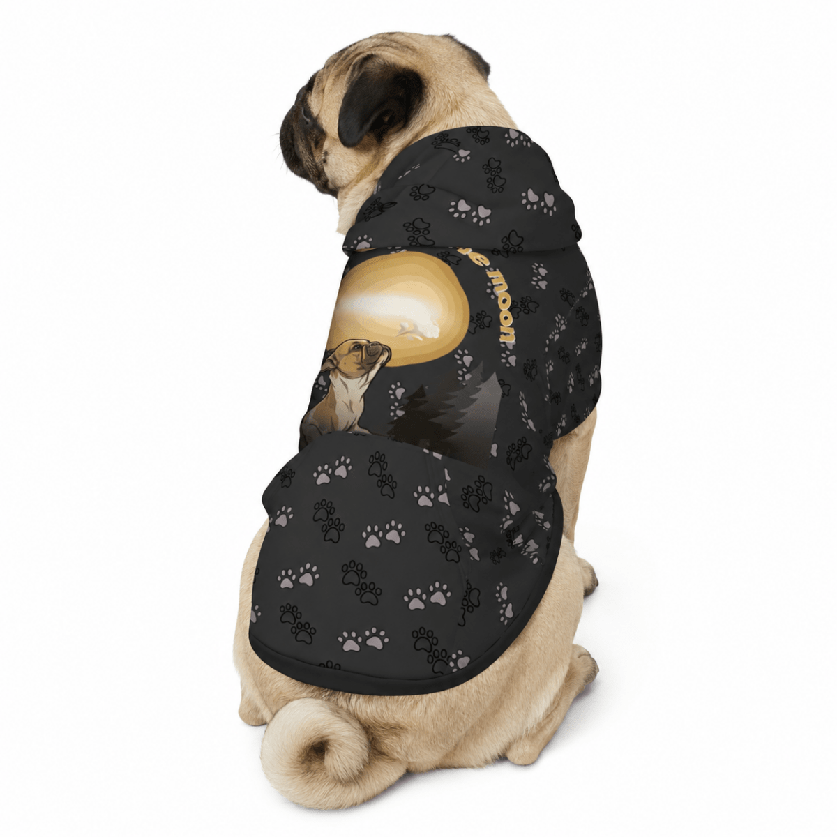 I Live with a Snort-Wolf Matching Pet and Owner Set: French Bulldog, Pug - FluffnCoSPigment Blackxsfrench bulldog