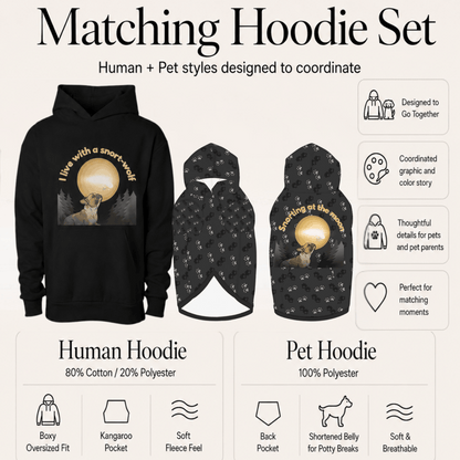 I Live with a Snort-Wolf Matching Pet and Owner Set: French Bulldog - FluffnCoSblackxs