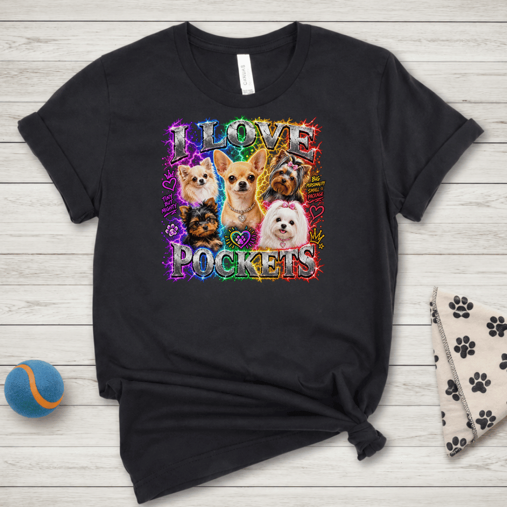 I Love Pockets Bootleg T Shirt - FluffnConavyxs