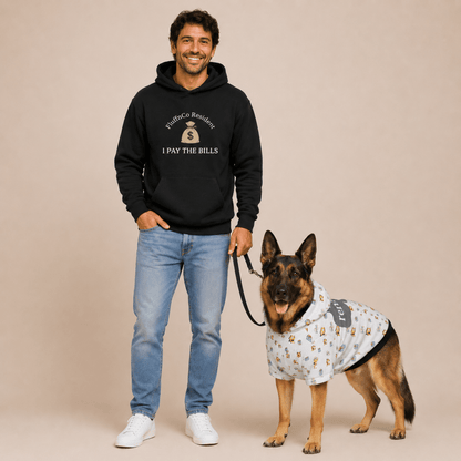 I Pay the Bills Pet and Owner Hoodie Set - FluffnCoblackxsS