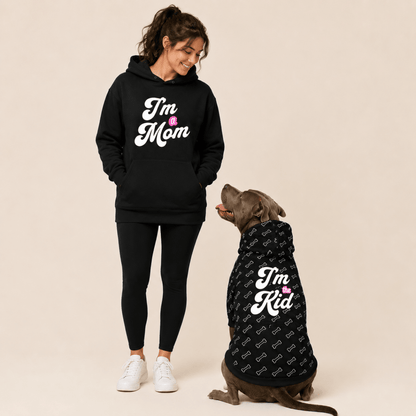 I'm a Mom Matching Dog & Owner Hoodie Set - FluffnCoBlue MagicxsScats