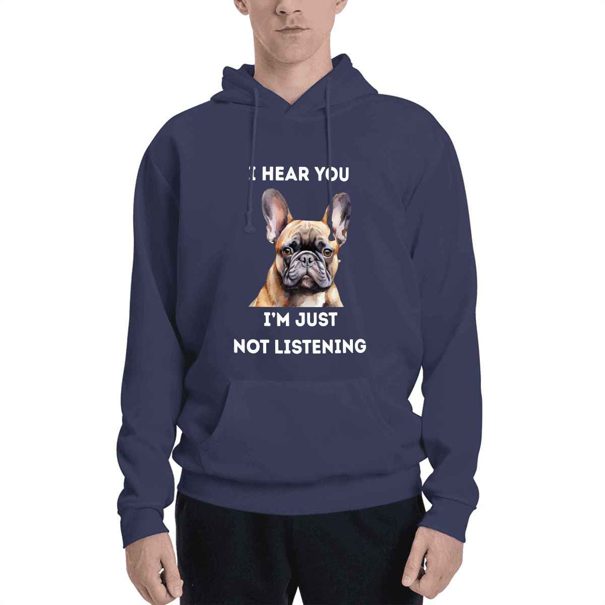 Pet  wearing Not Listening French Bulldog Matching Owner and Pet Outfits pet hoodie