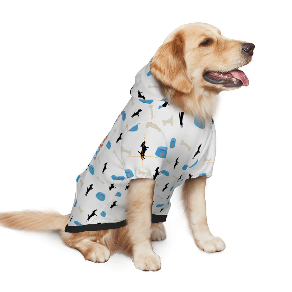 Dog wearing Beagle Lovers Pet Hoodie Side View