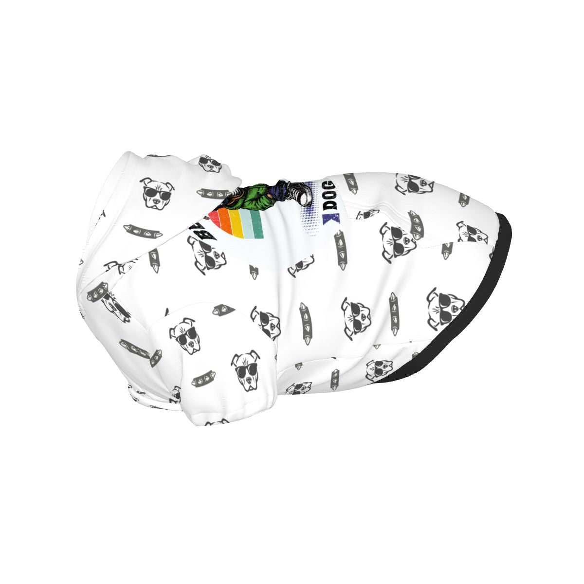 Dog wearing Best Pitbull Pet Hoodie Side View