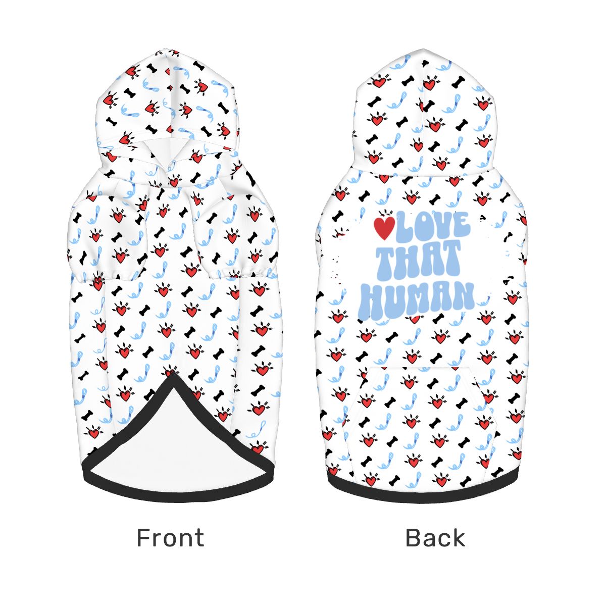 Dog wearing My Heart is on That Leash Set side 2